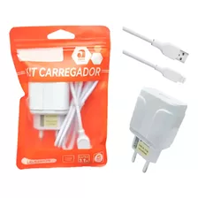 Kit 10 Carregador Atacado Revenda 5 Tipo C + 5 Micro V8 +nf 