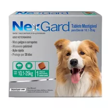 Antipulgas E Carrapatos Nexgard P/ Cães 10,1-25kg 1 Tablete