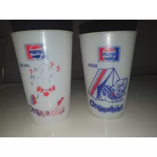 2 Raros Copos Da Coleção Pepsi Os Trapalhões Anos 80