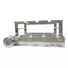 Max Grill Giratória 4 Esp. Churrasqueira Inox Cor Prateado 127v