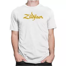 Camiseta Masculina Zildjian Camisa Drums Rock Música 