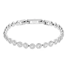 Pulsera De Tenis Angélica, Colección De Joyas De Cristal