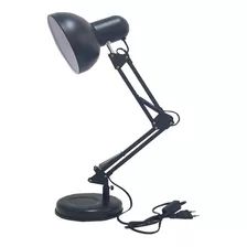 Luminária Mesa E Bancada Articulável 65 Cm Altura Cor Da Cúpula Preto Cor Da Estrutura Preto Bivolt