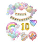 Tercera imagen para búsqueda de combo globos de cumpleaños corazones