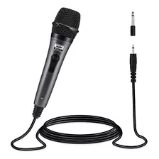 Micrófono Dinámico Moukey, Micrófono De Karaoke Con Cable De