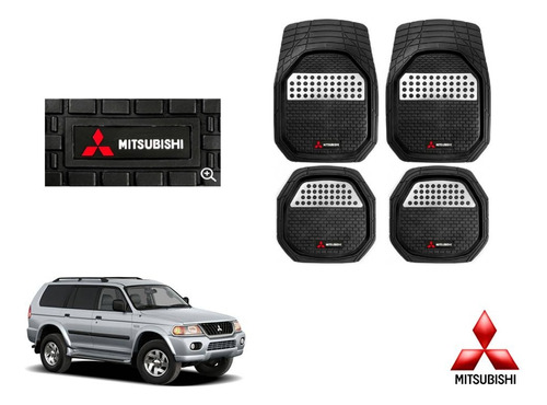 Tapetes Logo Mitsubishi + Cubre Volante Montero Sport 04a07 Foto 2
