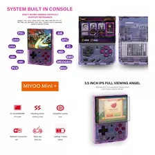 Miyoo Mini Plus Purple Roda + De 60 Sistemas Retro! Lotado Jogos Ps1, Snes, Nintendo Ds