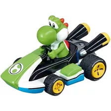 Mario Kart Yoshi Escala 1/43 Carrera 7,5cm Largo Gomas