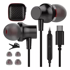 Auriculares Cooya, Negro/microfono/conector Usb C