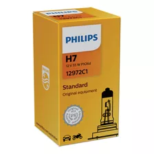 Lâmpada Farol Carro Moto H7 55w 12v Original Philips 12972c1