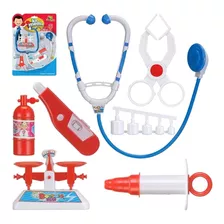 Kit Médico Brinquedo 7 Peças Infantil Mini Doutora Cartela
