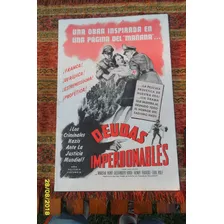 Antiguo Afiche Publicidad Película Deudas Imperdonables