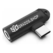 Adaptador Usb C A Jack 3.5 Audifonos 90 Grados Para Samsung 