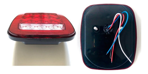 Par 2 Pz Calavera Tipo Jeep 16led Plafn Camin Fijo Estrobo Foto 4