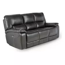 Rosen Sofa Reclinable Poch 3c Cuero Cafe