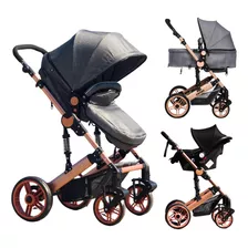 Cochecito De Paseo Cartan Stl300 Plus Stl300 Plus Gris Con Chasis Color Bronce