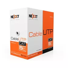 Nexxt Cable Utp Cat 5e Interior 305m Gris(blanco) 100% Cobre