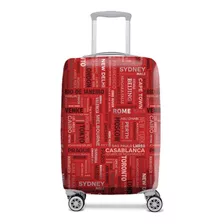 Funda Maleta M Cities Rojo