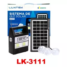 Sistema De Luz Solar Com Rádio 3 Lâmpadas