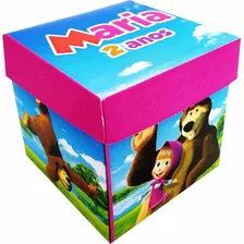 20 Convites Caixa Aniversario Masha E O Urso Personalizados