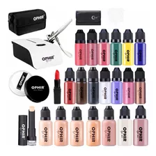 Ophir 0.3mm Complete Airbrush Makeup System Kit With Mini Ai