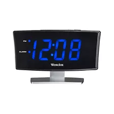 Reloj Despertador Digital Básico Pantalla Led Curva De...