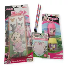 Kit Papelaria Fofa Minnie Itens Variados