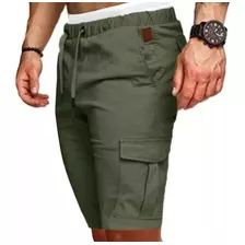 Bermuda Cargo Elastizada Hombre Short Pantalon Rfs