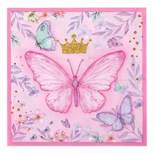 Servilletas De Papel Con Forma De Mariposa Rosa Para Decorac