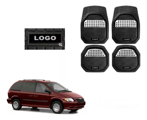 Foto de Tapetes 4pz Bandeja 3d Logo Chrysler Town \u0026 Country 01 - 05