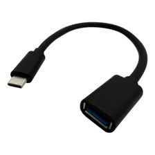 Convertidor Usb 3.0 Hembra A Usb-c Macho Black