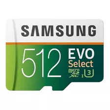 Tarjeta De Memoria Samsung Mb-me512ga/am Evo Select Con Adaptador Sd 512gb