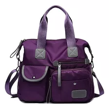 Bolsa Mujer Impermeable Viaje Nylon Tote Crossbody Bandolera