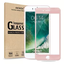 Protector De Pantalla Para iPhone 7/8 Vidrio Templado Rosa