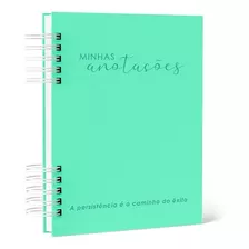 Caderno De Anotacoes 200 Paginas Colors | Verde Agua