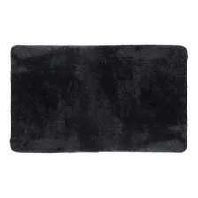 Alfombra De Baño Premium 50 X 80 Cms Con Antideslizante Color Negro Black