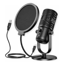 Microfone Condensador Oneodio Profissional Fm1 Cor Preto