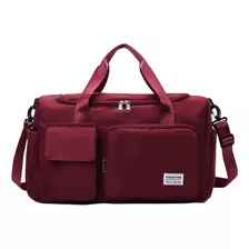 Maleta Gym Ejercicio Bolsa Viaje Casual Moda Morral Bcel Am7 Color Rojo