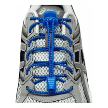 Cadarço Elástico Azul Lock Laces - 2 Cadarços, Fechos