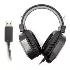 Headset Gamer C3tech Crane C/ Microfone Rgb Usb 2.0 - Preto Cor Da Luz Multicolor