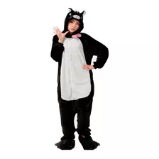 Kigurumi Gato Negro Cat Cosplay Pijama Mameluco Disfraz