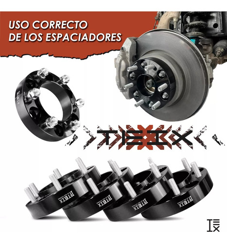 Kit Espaciadores 6x139.7 1.25 Lexus Gx 2002-2022 Teix Foto 6