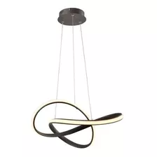 Lustre Pendente Led Neon Moderno Branco Dourado 26w 4000k 