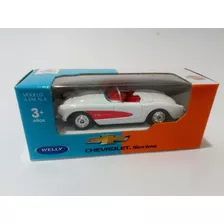 Carro Chevrolet Corvette 1957 A Escala 1/64 Welly 