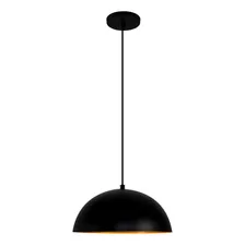 Luminária Lustre Meia Bola Industrial Moderno 30cm Alumínio