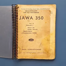 Manual Da Moto Jawa 350 1952 E/ou 1953 Original Ver Descriçã