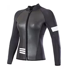 Divecica Long Sleeve Jacket Neoprene Wetsuit Top For Women