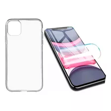 Carcasa De Silicona + Lamina Hidrogel Hd Para iPhone 11