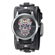 Nemesis Frb925k Colección Punk Rock Reloj Con Calavera De Az