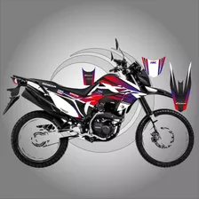 Kit De Stickers Impreso Honda Xr 190l